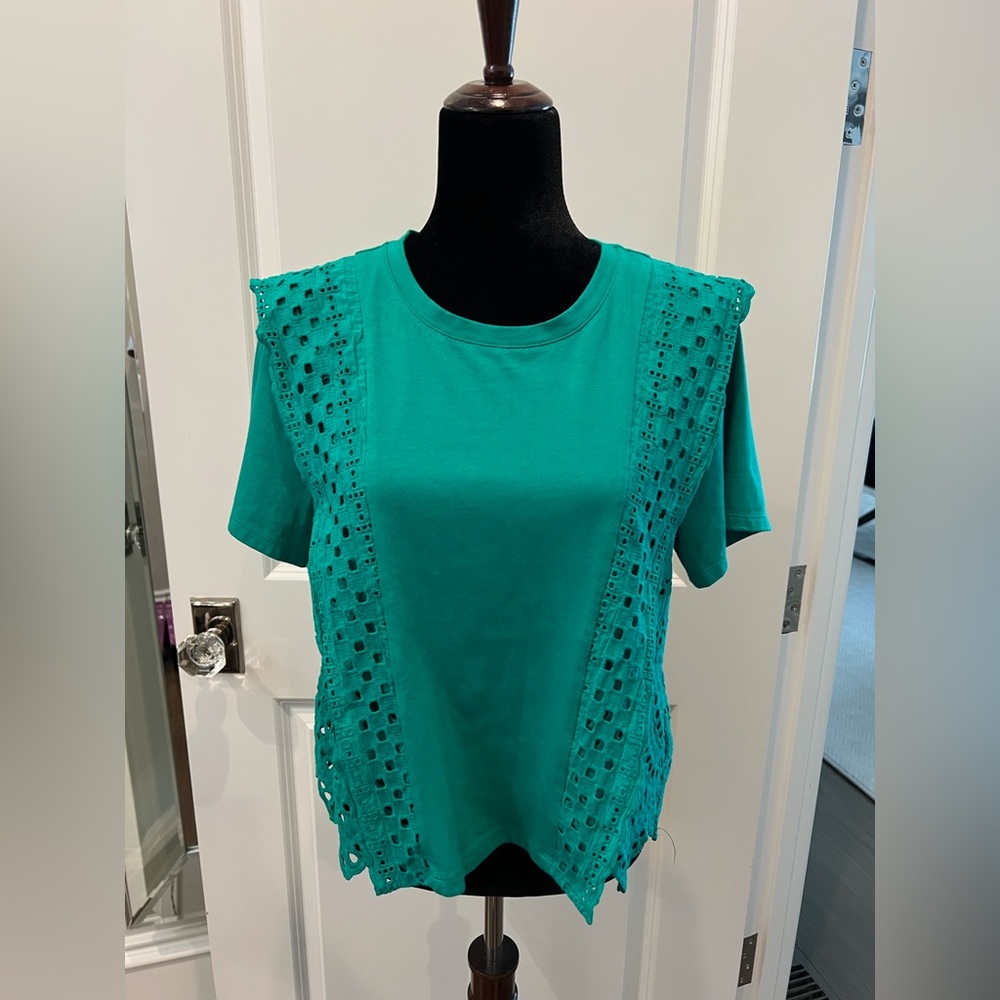 Vici green lace top